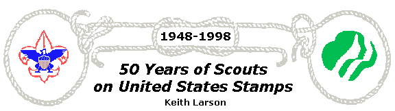 50 Years of Scouts on US Stamps Header
