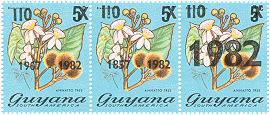 Guyana 1982 #465c-e