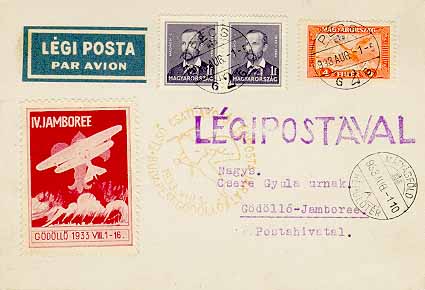 Jamboree Airmail Service First Day In