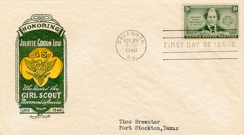1948 United States Girl Scout FDC