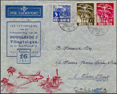 Batavia to Calcutta (KLM), 1937