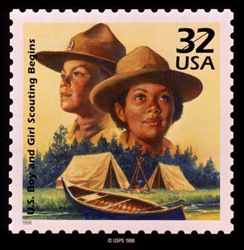 1910s Celebrate the Century Scout Stamp