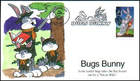 Scout Leader Bugs takes the Boy Scouts out for a Nature Walk