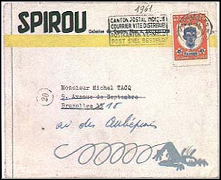 Letter from Spirou