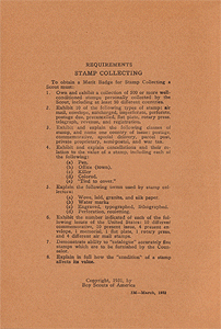 1932 Requirements Page