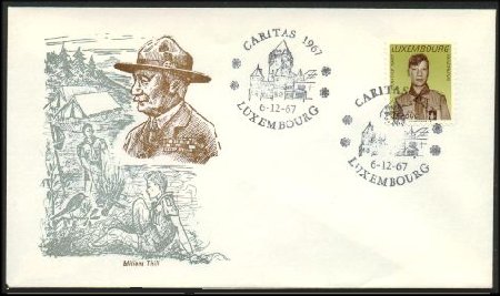 1967 Luxembourg Boy Scout FDC