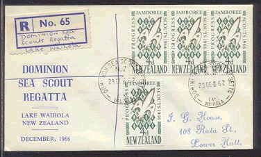 New Zealand Registered  Cover 1966