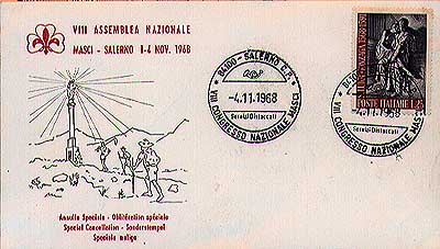 1968 Italy Scout and Guide Event Cover