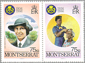Montserrat 1986 #594 & 595