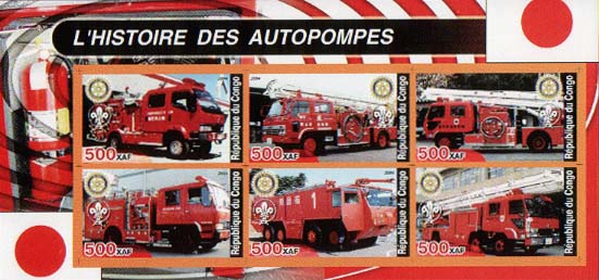 Congo Historic Fire Truck D Imperf
