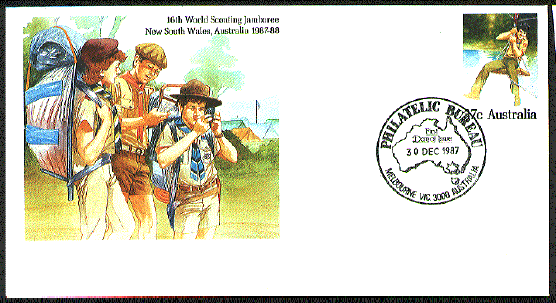 Khaki Rolled Edge  A00213 BSA STAMP COLLECTING Merit Badge Type F 1961-68 