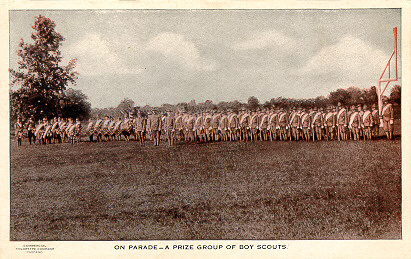 On Parade - A Prize Group of Boy Scouts