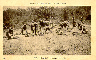 #29 - Boy Scouts Making Camp
