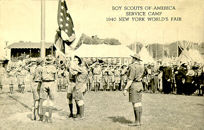 N.Y. World's Fair 1939-1940 Flag Ceremony