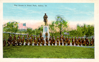 Boy Scouts in Grant Park, Galena, Illinois