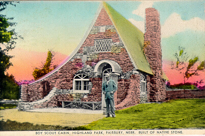 Boy Scout Cabin - Highland Park, Fairbury, Nebraska
