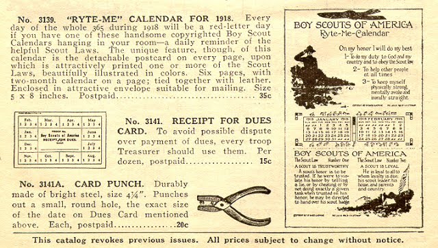 May 1918 ad for 1918 Calendar