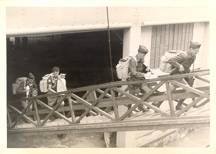 US Scouts Embarking for England at Quebec, Canada