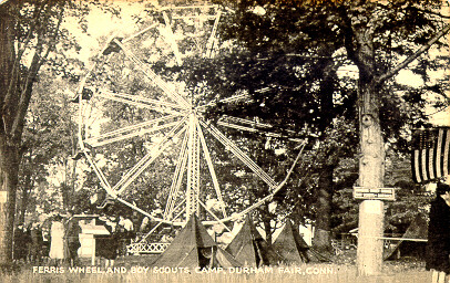 Ferris Wheel and Boy Scout Camp, Durham Fair, Conn.