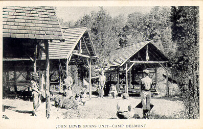 Signal Practice - John Lewis Evans Unit - Camp Delmont