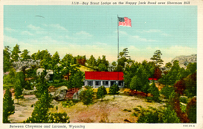 Boy Scout Lodge on the Happy Jack Road Over Sherman Hill