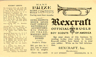 Rexcraft - Official Bugle, BSA