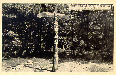 Totem Pole at Camp No-Be-Bo-Sco, Blairstown, NJ