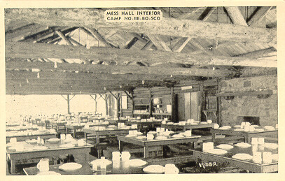 Mess Hall Interion at Camp No-Be-Bo-Sco, Blairstown, NJ