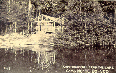 Camp Hospital From the Lake, Camp No-Be-Bo-Sco
