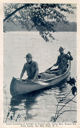 Canoeing on Crystal Lake
