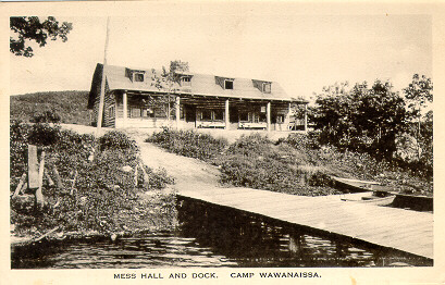 Mess Hall and Dock - Camp Wawanaissa