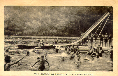 Swimming Period at Camp Treasure Island