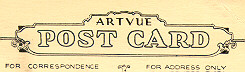 Artvue above Post Card