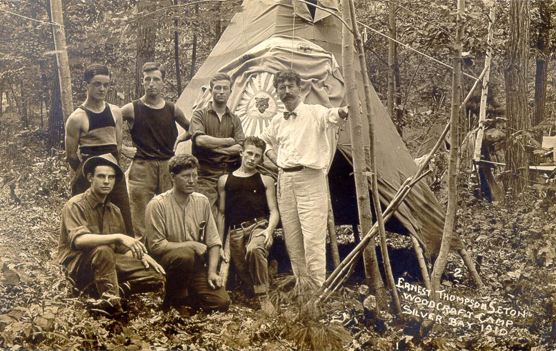 Seton and his staff, Silver Bay