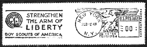 Perforated Postage Meter Stamp