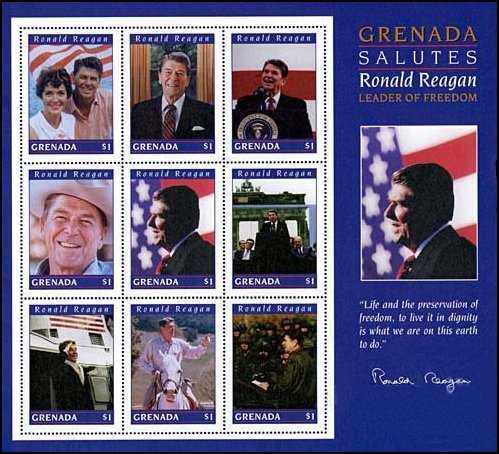 Reagan Grenada Sheet